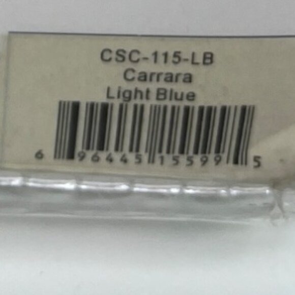 Kassatex New York Bath Shower Curtain Off-White Light Blue Line Cotton 72" x 72" - Picture 10 of 10